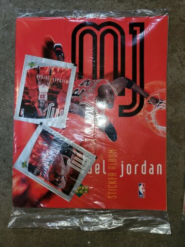 Lot Of 2 Sealed 1998 Upper Deck Sticker Album Michael Jordan 2 Albums Sealed