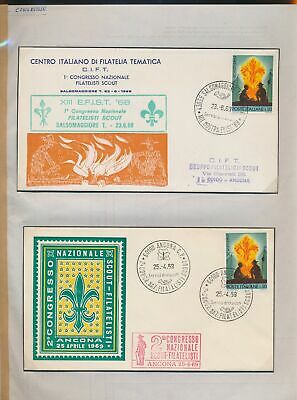 Xc83283 Italy 1968 -1969 Conference Scouting Covers Used
